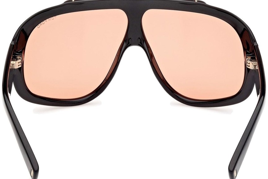 Okulary przeciwsłoneczne Tom Ford Rellen FT1093 01E Kwadratowe Czarne