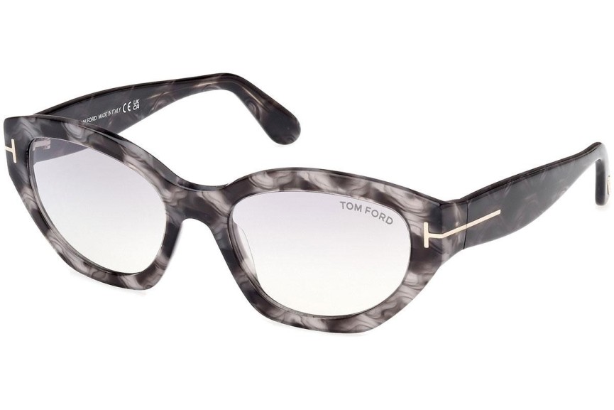 Okulary przeciwsłoneczne Tom Ford Penny FT1086 55C Nieregularny Havana