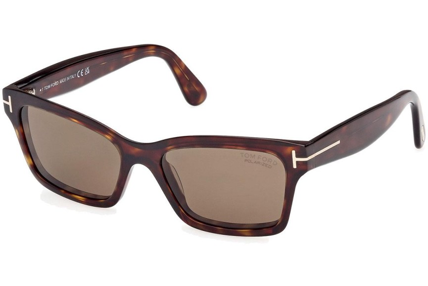 Okulary przeciwsłoneczne Tom Ford Mikel FT1085 52H Polarized Kwadratowe Havana