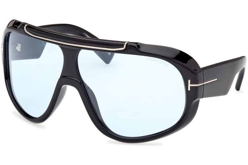 Okulary przeciwsłoneczne Tom Ford Rellen FT1093 01V Kwadratowe Czarne