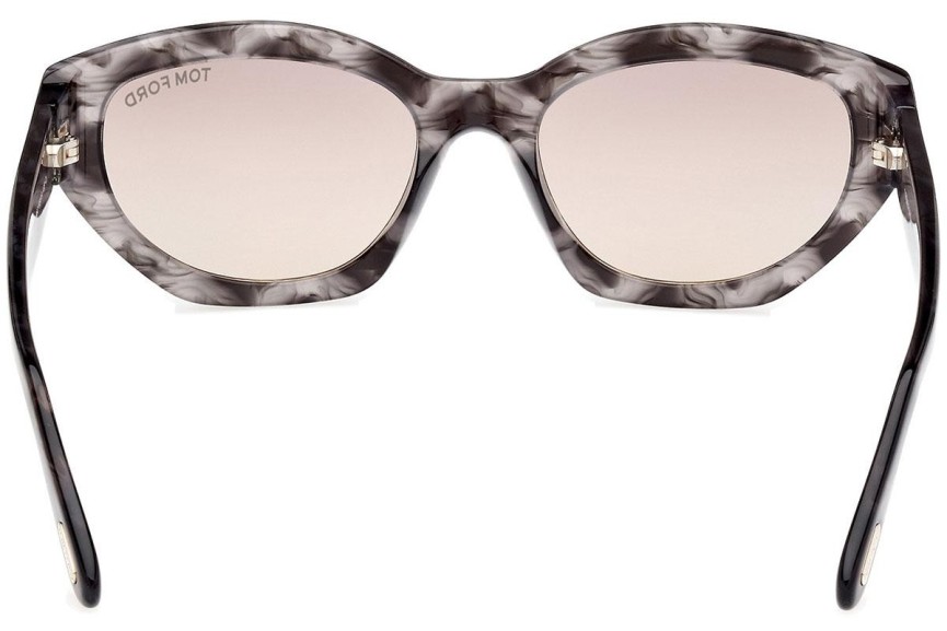 Okulary przeciwsłoneczne Tom Ford Penny FT1086 55C Nieregularny Havana