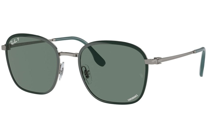 Okulary przeciwsłoneczne Ray-Ban RB3720 9264O9 Polarized Kwadratowe Zielone