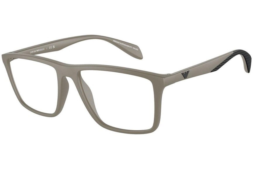 Okulary korekcyjne Emporio Armani EA3230 5437 Prostokątne Szare