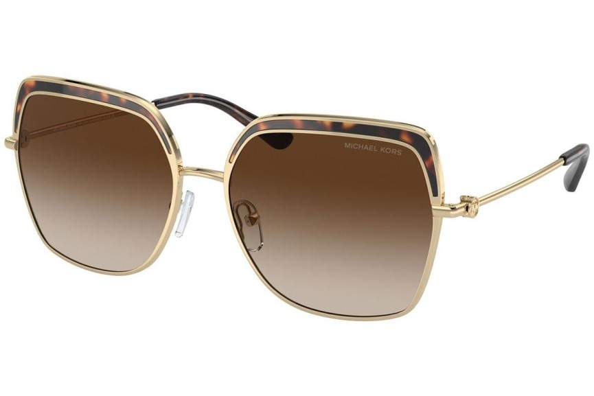 Okulary przeciwsłoneczne Michael Kors Greenpoint MK1141 101413 Kwadratowe Złote