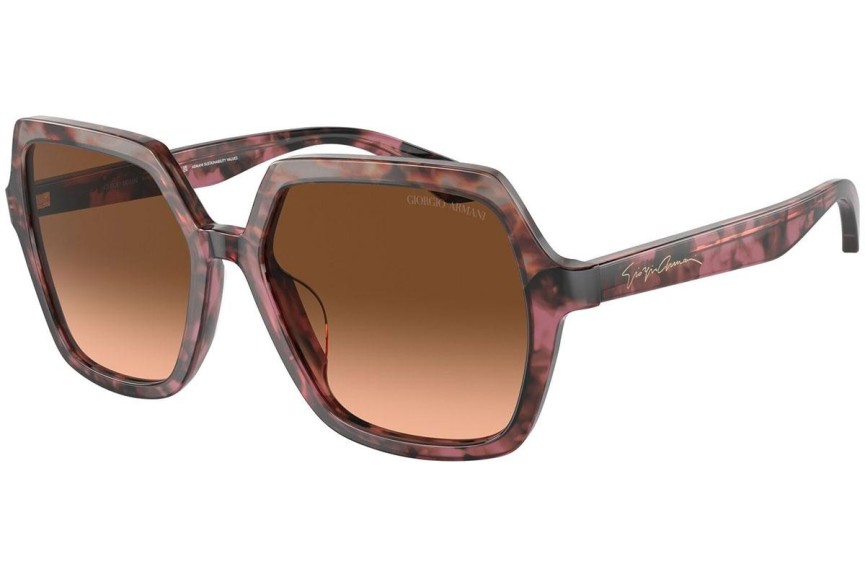 Okulary przeciwsłoneczne Giorgio Armani AR8193U 60320A Kwadratowe Havana