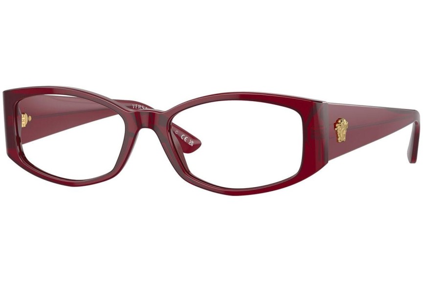 Okulary korekcyjne Versace VE3343 5430 Nieregularny Czerwone