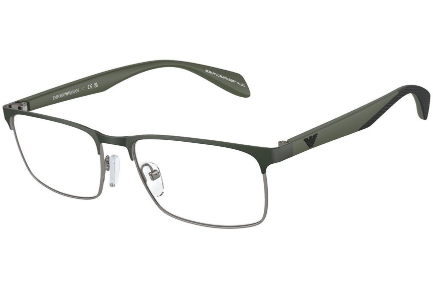 Okulary korekcyjne Emporio Armani EA1149 3367 Prostokątne Zielone