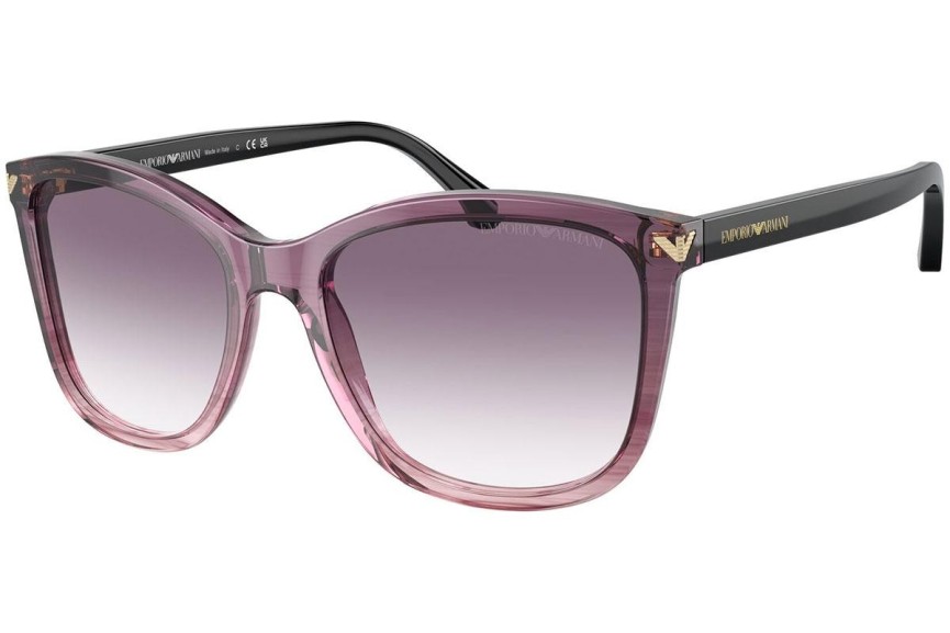 Okulary przeciwsłoneczne Emporio Armani EA4060 59668H Kwadratowe Fioletowe