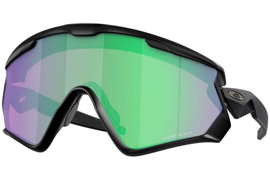 Okulary przeciwsłoneczne Oakley Wind Jacket 2.0 OO9418 941828 Pojedyncze | Shield Czarne