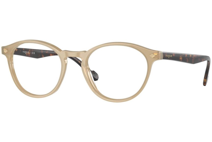 Okulary korekcyjne Vogue Eyewear VO5326 W900 Okrągłe Beżowe