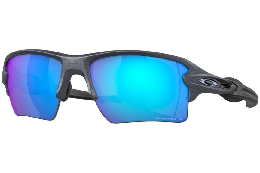 Okulary przeciwsłoneczne Oakley Flak 2.0 XL OO9188 9188J3 Polarized Prostokątne Niebieskie