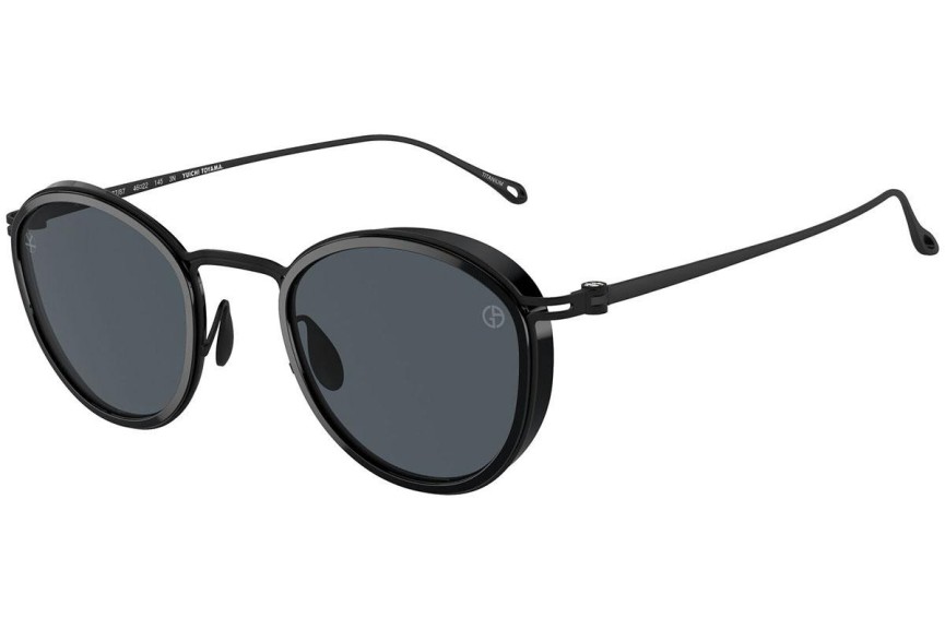 Okulary przeciwsłoneczne Giorgio Armani AR6148T 327787 Okrągłe Czarne