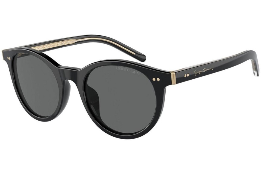 Okulary przeciwsłoneczne Giorgio Armani AR8199U 587587 Okrągłe Czarne