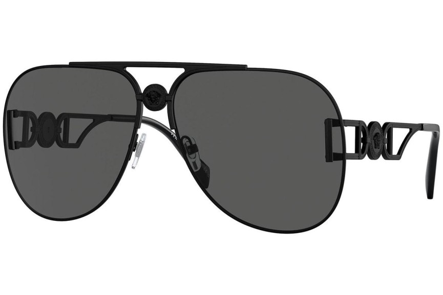 Okulary przeciwsłoneczne Versace VE2255 126187 Pilotki (Aviator) Czarne