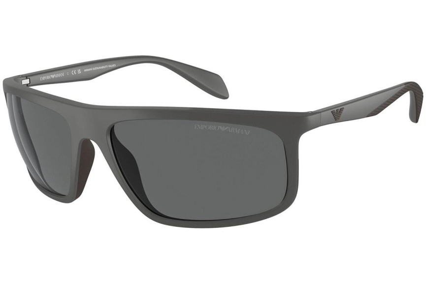 Okulary przeciwsłoneczne Emporio Armani EA4212U 512687 Prostokątne Szare