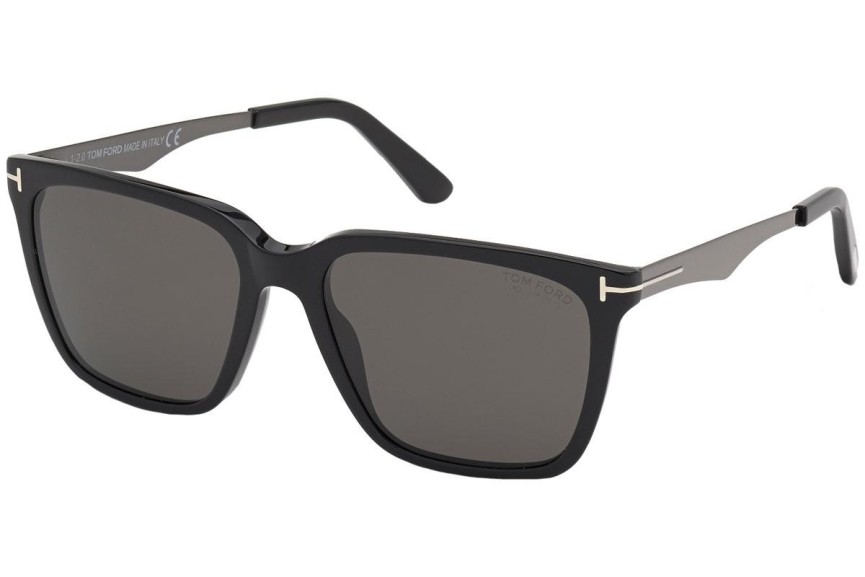 Okulary przeciwsłoneczne Tom Ford FT0862 01D Polarized Kwadratowe Czarne