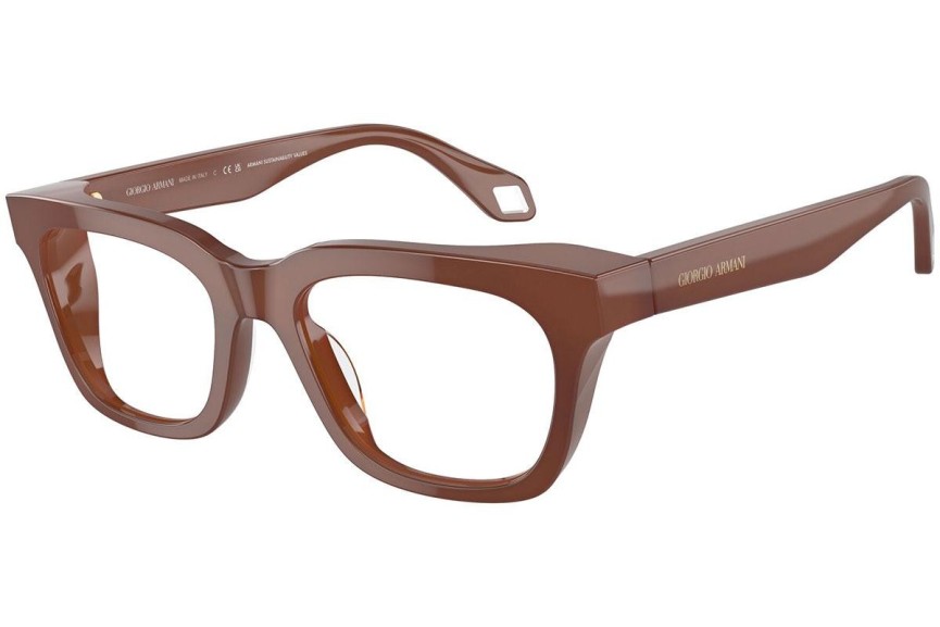 Okulary korekcyjne Giorgio Armani AR7247U 6042 Kwadratowe Czerwone