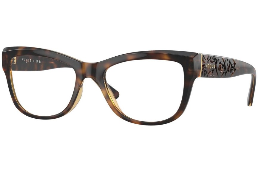 Okulary korekcyjne Vogue Eyewear VO5528 W656 Kocie oczy Havana