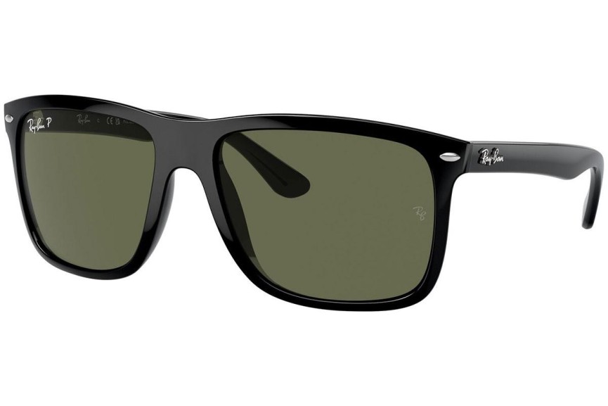 Okulary przeciwsłoneczne Ray-Ban Boyfriend Two RB4547 601/58 Polarized Kwadratowe Czarne