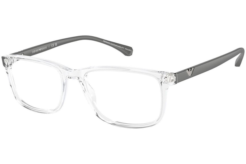 Okulary korekcyjne Emporio Armani EA3098 5882 Kwadratowe Przezroczyste