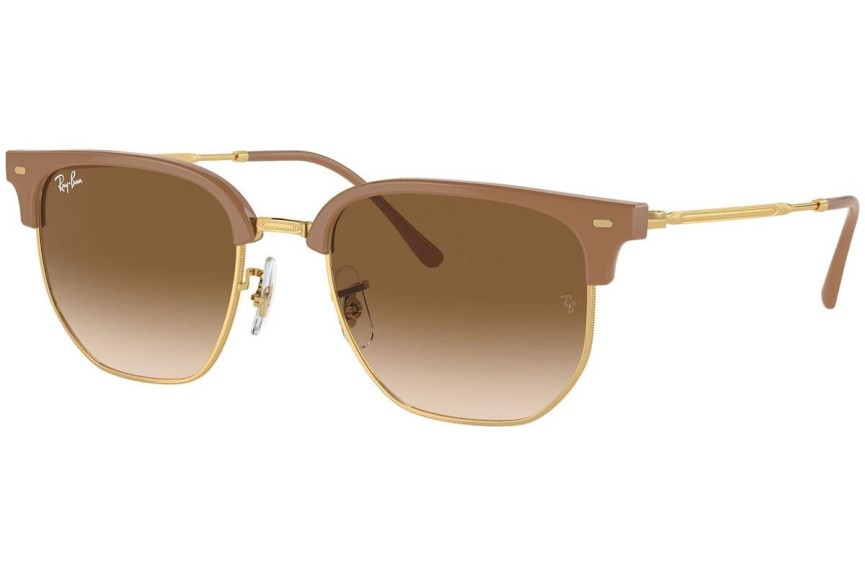 Okulary przeciwsłoneczne Ray-Ban New Clubmaster RB4416 672151 Browline Beżowe