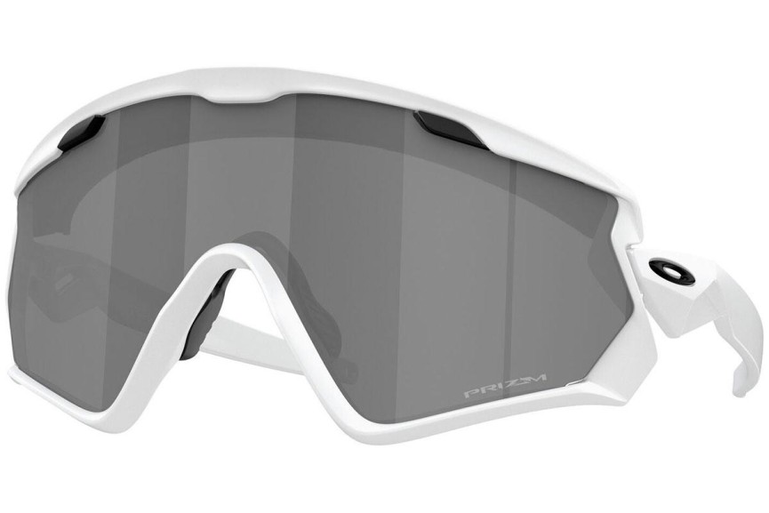 Okulary przeciwsłoneczne Oakley Wind Jacket 2.0 OO9418 941830 Pojedyncze | Shield Białe