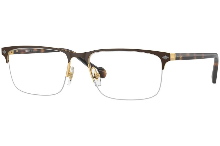 Okulary korekcyjne Vogue Eyewear VO4292 5190S Prostokątne Brązowe