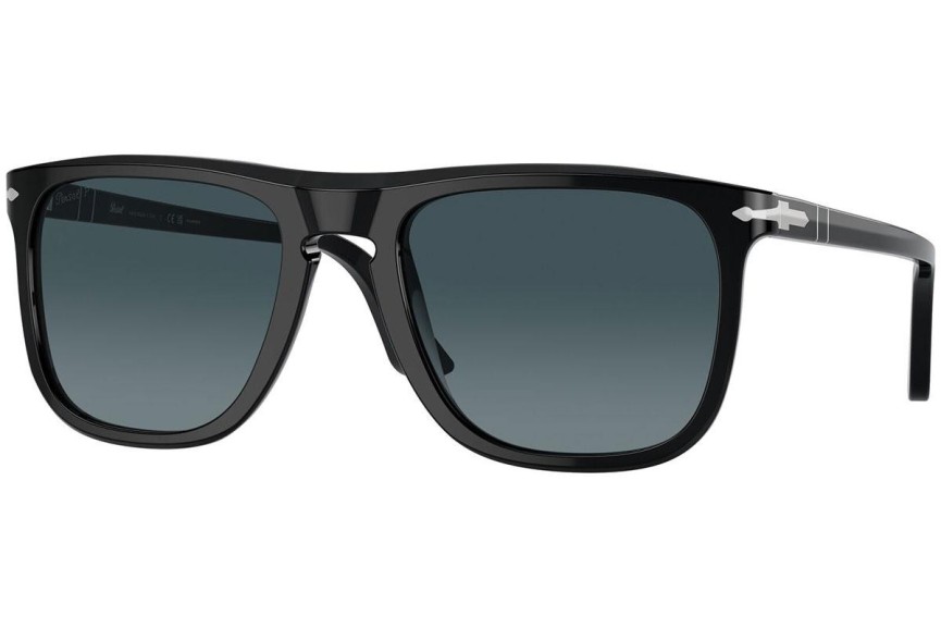 Okulary przeciwsłoneczne Persol PO3336S 95/S3 Polarized Kwadratowe Czarne