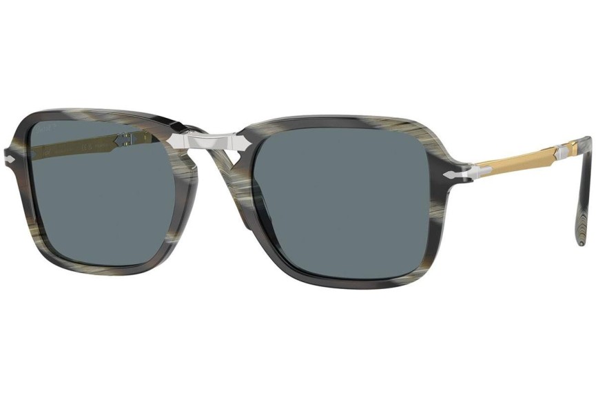 Okulary przeciwsłoneczne Persol PO3330S 12003R Polarized Prostokątne Zielone