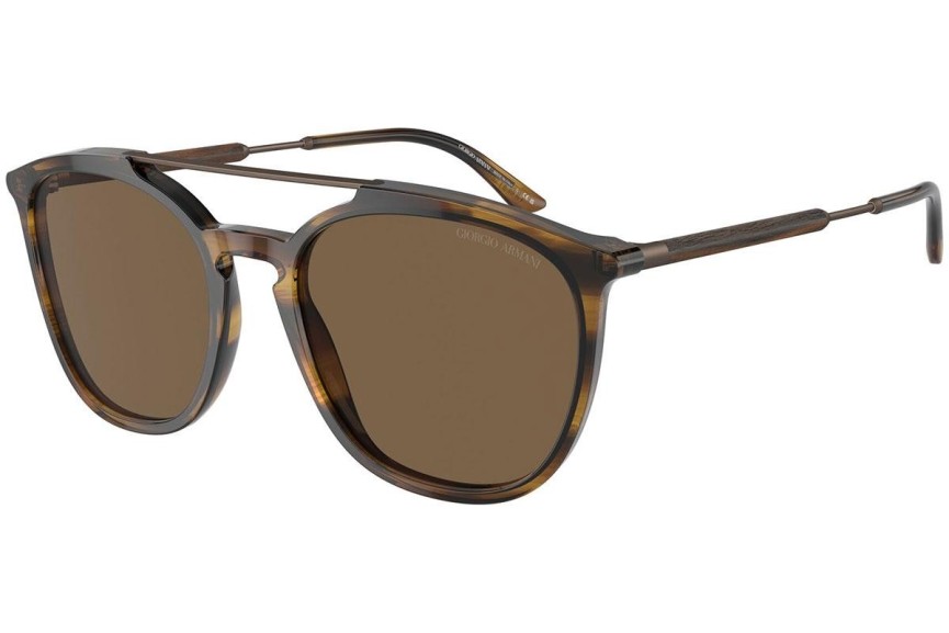 Okulary przeciwsłoneczne Giorgio Armani AR8198 603773 Pilotki (Aviator) Havana