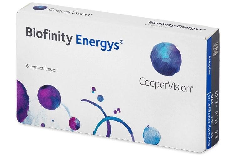 Soczewki kontaktowe Miesięczne Biofinity Energys (6 soczewek)