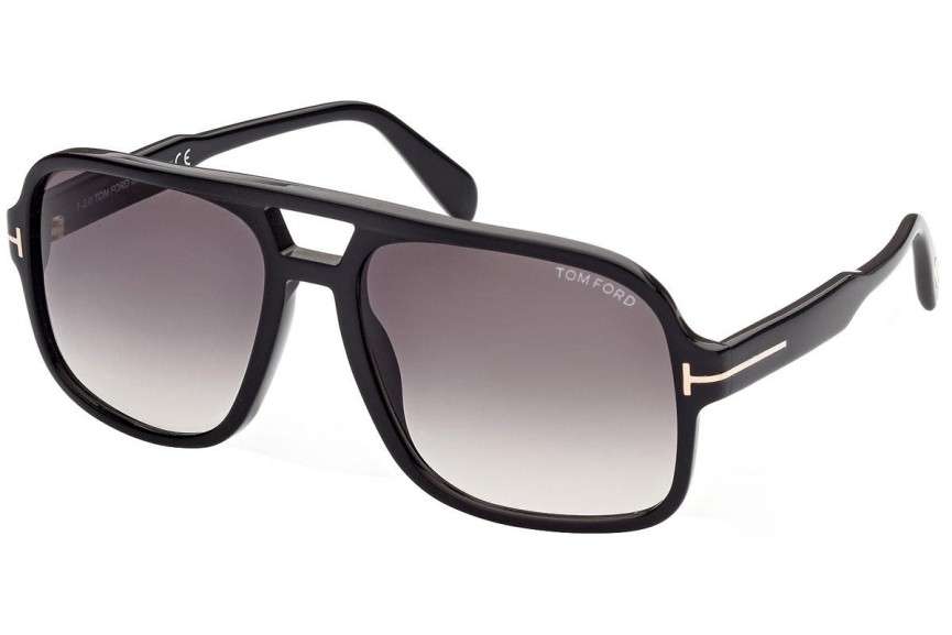 Okulary przeciwsłoneczne Tom Ford FT0884 01B Pilotki (Aviator) Czarne