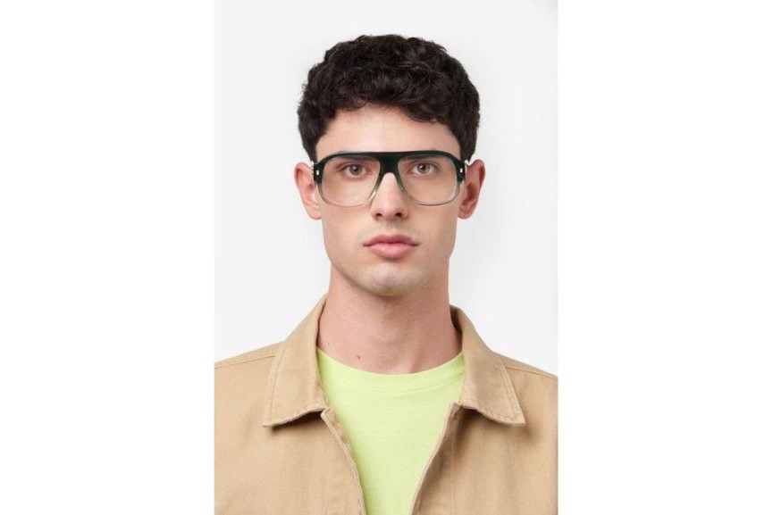 Okulary korekcyjne Dsquared2 D20125 1ED Flat Top Zielone