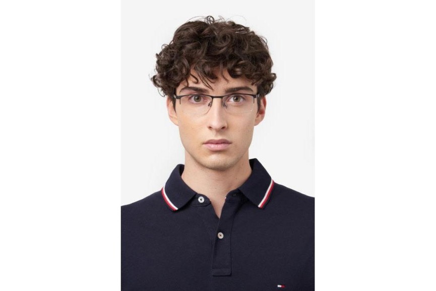 Okulary korekcyjne Tommy Hilfiger TH2079 SVK Prostokątne Szare