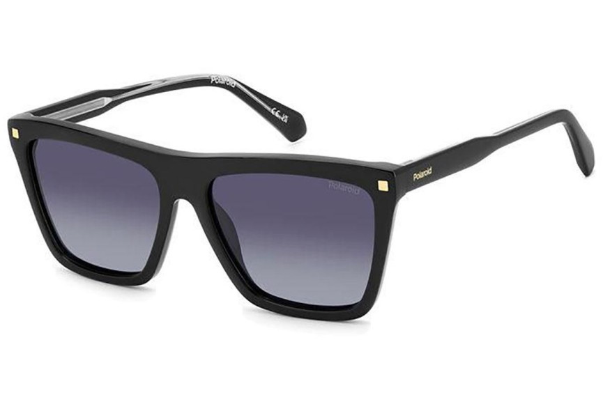 Okulary przeciwsłoneczne Polaroid PLD4164/S/X 807/WJ Polarized Flat Top Czarne