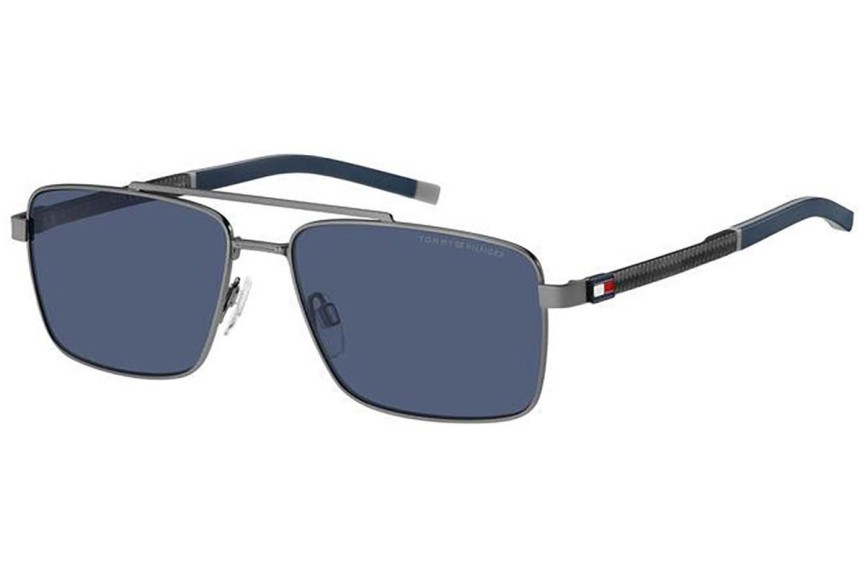 Okulary przeciwsłoneczne Tommy Hilfiger TH2078/S R80/KU Prostokątne Szare