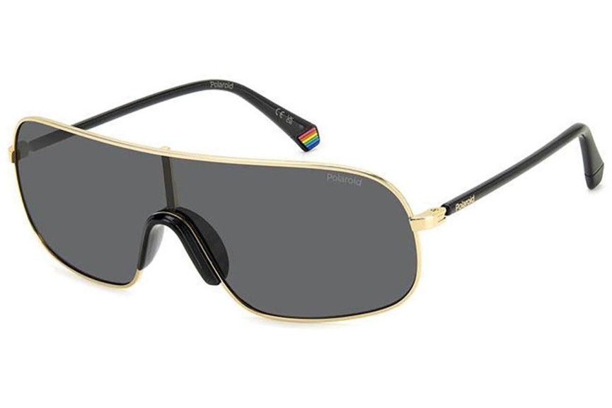 Okulary przeciwsłoneczne Polaroid PLD6222/S J5G/M9 Polarized Pojedyncze | Shield Złote