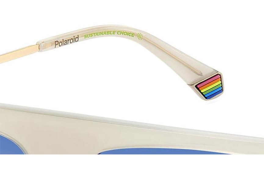 Okulary przeciwsłoneczne Polaroid PLD6221/S/X 10A/Z7 Polarized Flat Top Beżowe