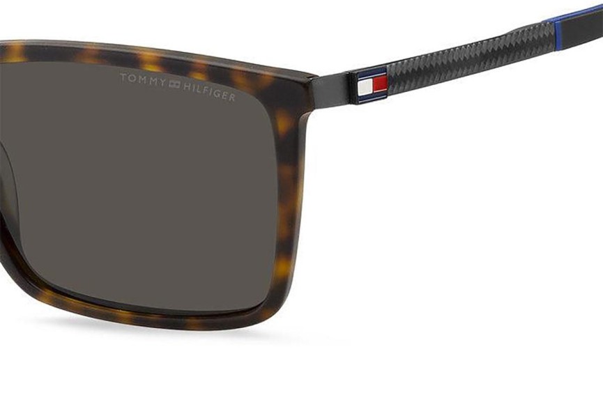 Okulary przeciwsłoneczne Tommy Hilfiger TH2077/S N9P/IR Prostokątne Havana