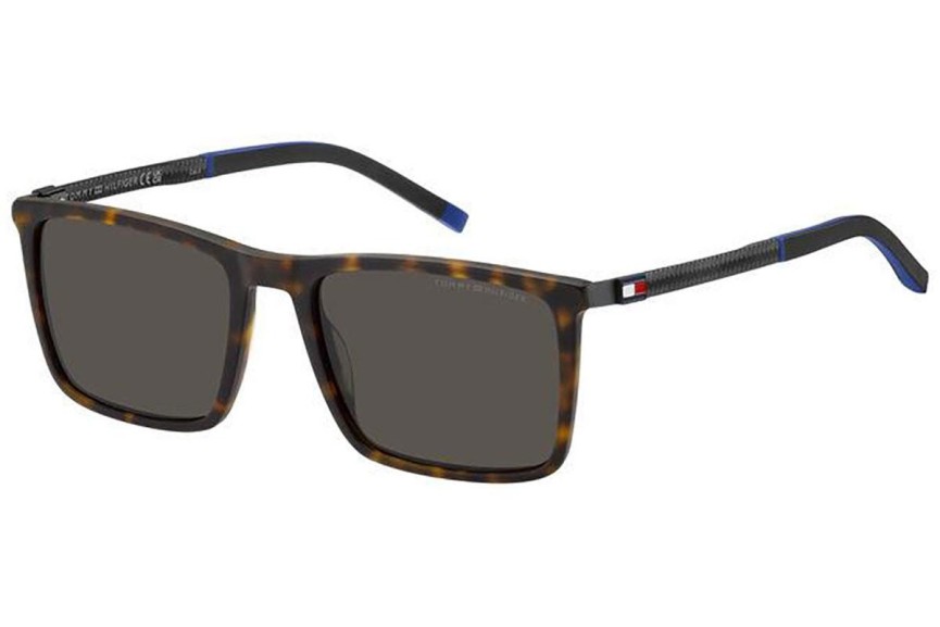 Okulary przeciwsłoneczne Tommy Hilfiger TH2077/S N9P/IR Prostokątne Havana