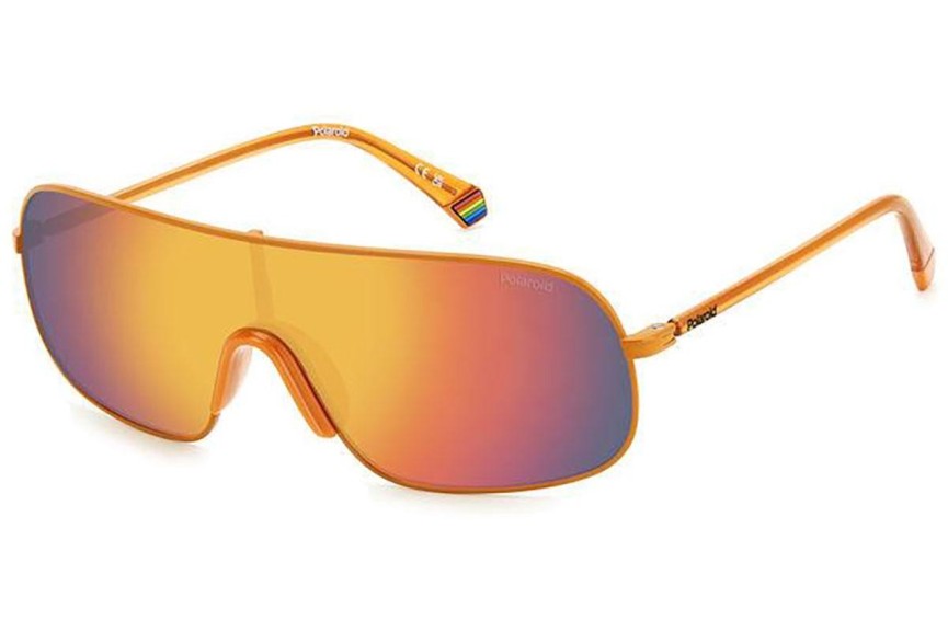 Okulary przeciwsłoneczne Polaroid PLD6222/S L7Q/OZ Polarized Pojedyncze | Shield Pomarańczowe