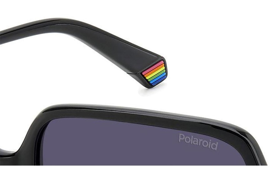 Okulary przeciwsłoneczne Polaroid PLD6219/S 807/WJ Polarized Kwadratowe Czarne