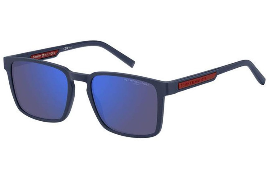 Okulary przeciwsłoneczne Tommy Hilfiger TH2088/S FLL/VI Prostokątne Niebieskie