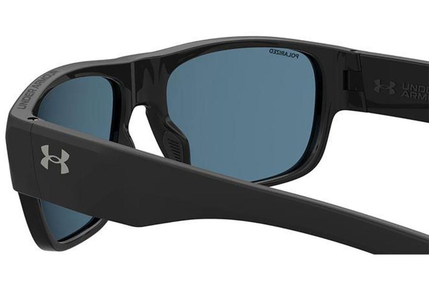 Okulary przeciwsłoneczne Under Armour UASCORCHER 08A/5X Polarized Kwadratowe Czarne