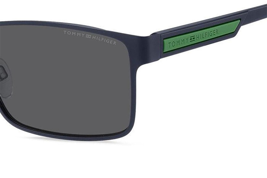 Okulary przeciwsłoneczne Tommy Hilfiger TH2087/S FLL/IR Prostokątne Niebieskie