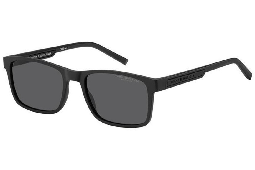 Okulary przeciwsłoneczne Tommy Hilfiger TH2089/S 003/M9 Polarized Prostokątne Czarne