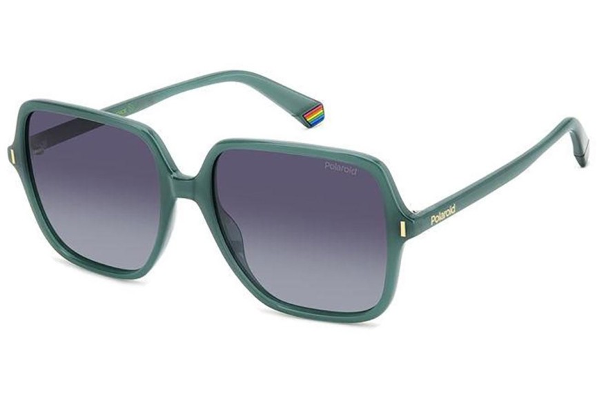 Okulary przeciwsłoneczne Polaroid PLD6219/S 1ED/WJ Polarized Kwadratowe Zielone