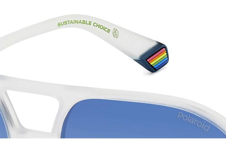 Okulary przeciwsłoneczne Polaroid PLD6217/S 2M4/Z7 Polarized Kwadratowe Przezroczyste