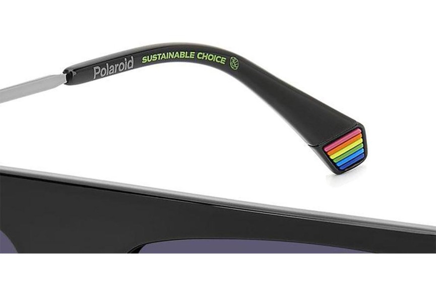 Okulary przeciwsłoneczne Polaroid PLD6221/S/X 807/WJ Polarized Flat Top Czarne