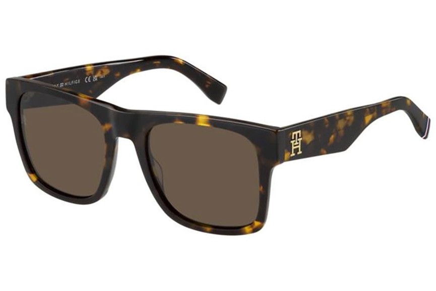 Okulary przeciwsłoneczne Tommy Hilfiger TH2118/S 086/70 Prostokątne Havana